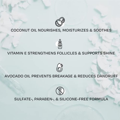 Overtone Hydrator Moisturizing Shampoo - 8 oz Sulfate-Free Vegan Cleanser | Deep Hydration & Frizz Control for All Hair Types
