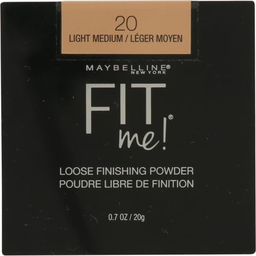 Maybelline Fit Me Loose Setting Powder - Lightweight Face Makeup & Finishing Powder, Light Medium, 2 Pack