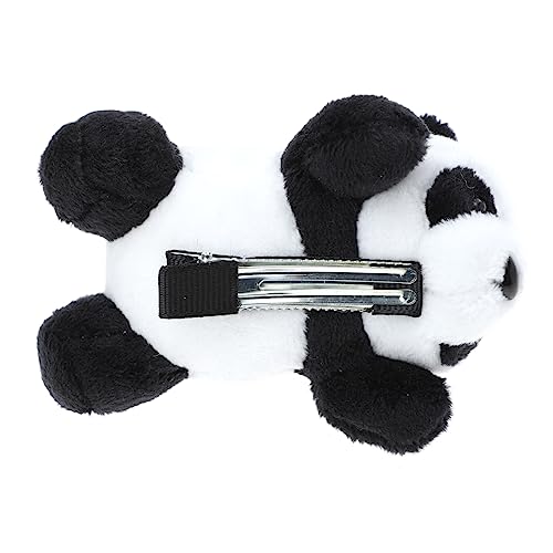 FRCOLOR Panda Hairpin Girl Stuffed Animals Headbands for Korean Outfits Fluffy Hair Scrunchies Hair Clips Plush Headband Plush Panda Hairpin Clip Cartoon Panda Hairpin Panda Barrette