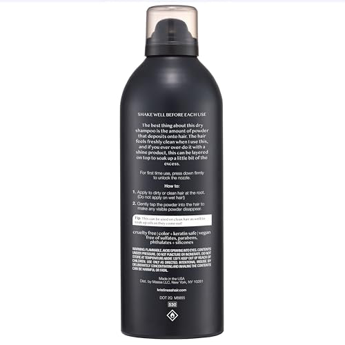Kristin Ess Volumizing Jumbo Dry Shampoo Spray for Oily Hair + Frizz with Vitamin C - Oil Absorbing Style Extender with Minimal Residue - Sulfate Free + Vegan + Color Safe - Fresh Pear Fragrance