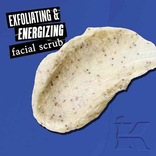 Kiehl's Facial Fuel Exfoliating Face Scrub, Facial Cleanser for Men, Smooths Skin & Removes Dead Skin, Dirt & Oil, Helps Soften Tough Facial Hair, with Caffeine, Menthol, Vitamin E & Citrus Extracts