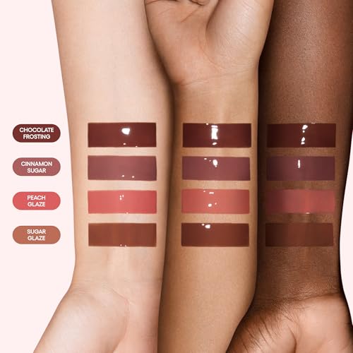 LANEIGE Glaze Craze Tinted Hydrating Lip Serum, for Glossy, Nourished Lips with Plumping Polypeptides, Chocolate Frosting