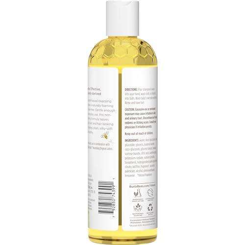 Burt's Bees Baby Shampoo and Body Wash, Tear Free Soap, 98% Natural Origina Baby Soap, Original Scent, 12 Oz (Pack of 3)