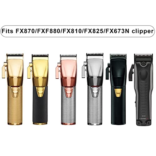 BaBylissPRO FX8010B Replacement Fade Blades - Black Graphite Compatible with FX870/FXF880/FX810/FX825/FX673N