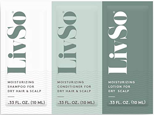 LivSo Shampoo, Conditioner & Scalp Lotion Set - Nourishing Hair Care Trio for Healthy Scalp