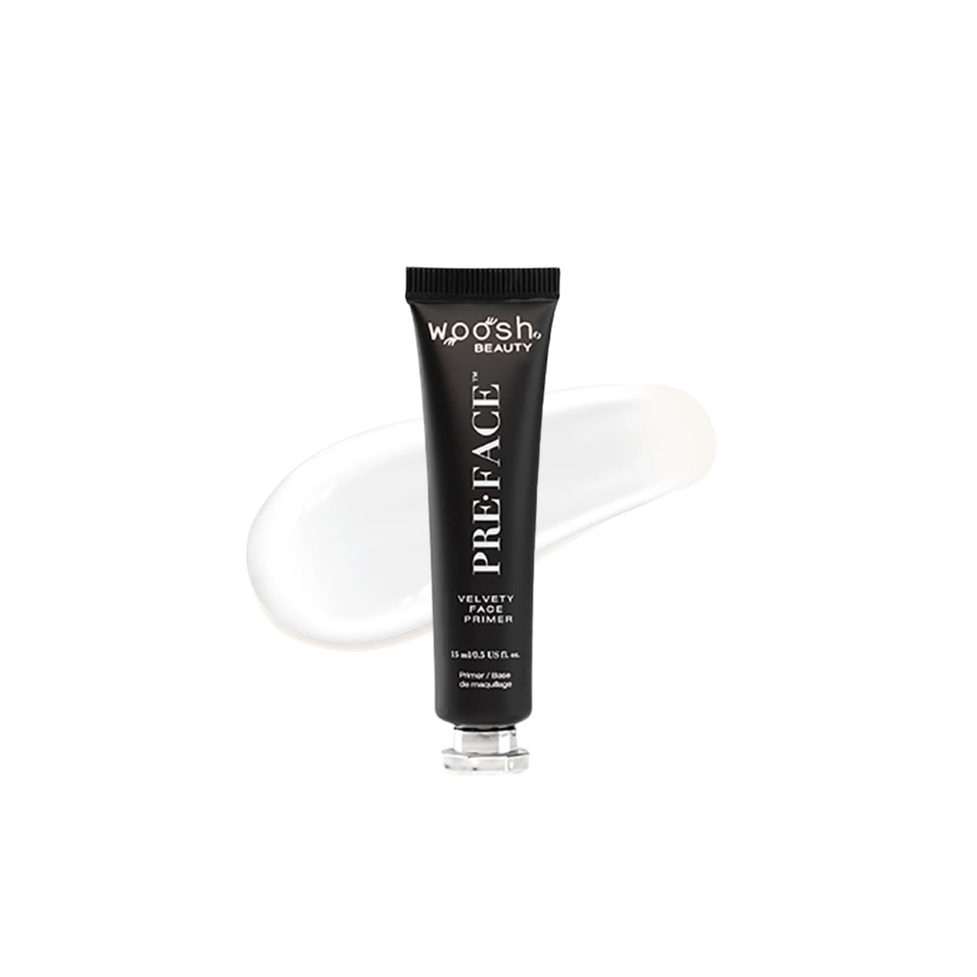 Woosh Beauty Pre•Face Primer - Hydrating, Long-Lasting Vegan Formula | Pore Minimizer, 15 ml Travel Size
