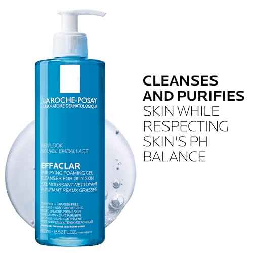 La Roche-Posay Effaclar Purifying Foaming Gel Cleanser for Oily Skin, With Zinc Pidolate To Remove Excess Oil, Alcohol Free & Oil Free, Face Wash For Oily Skin, Dermatologist & Sensitive Skin Tested?