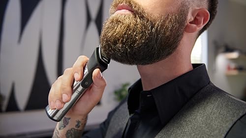 Philips Norelco Multigroom Series 9000-21 Piece Men's Grooming Kit for Beard, Body, face, Nose, Ear Hair Trimmer w/Premium Storage case, MG9510/60