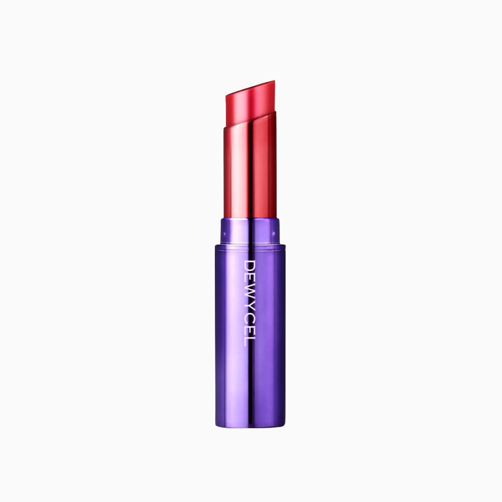 DEWYCEL TINTouring Balm - Pure Red | Non-Sticky, Moisturizing Tinted Lip Balm for Chapped Lips | 0.16 oz (4.5g)