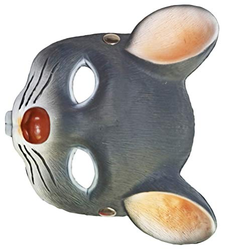 NOLITOY Rat Head Masks Animal Mouse Masks for Halloween Costume Party Props Brown