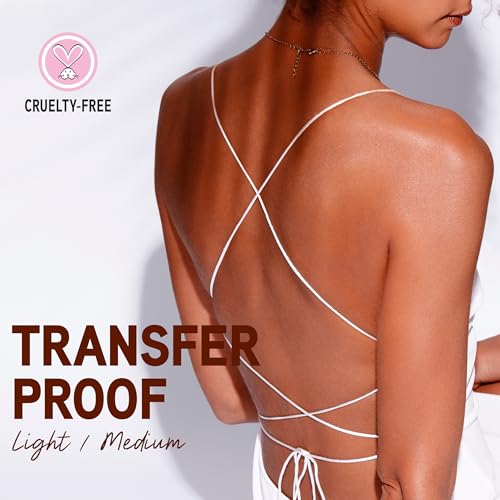 Physicians Formula Butter Glow Body Bronzer, Waterproof & Transfer-Proof, Sunless Bronze Perfection, Ultra-Creamy & Skin-Perfecting Formula for a Radiant Glow, Cruelty Free - Light/Medium