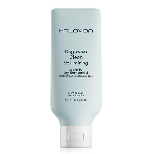 HALOVIDA Leave-In Dry Shampoo Gel - Instant Oil Absorption & Volume, Light Texture, 2.82 oz