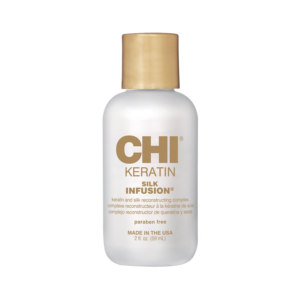 CHI Keratin Silk Infusion - Hydrating Hair Serum for Softness & Shine | Sulfate-Free, 2 Oz