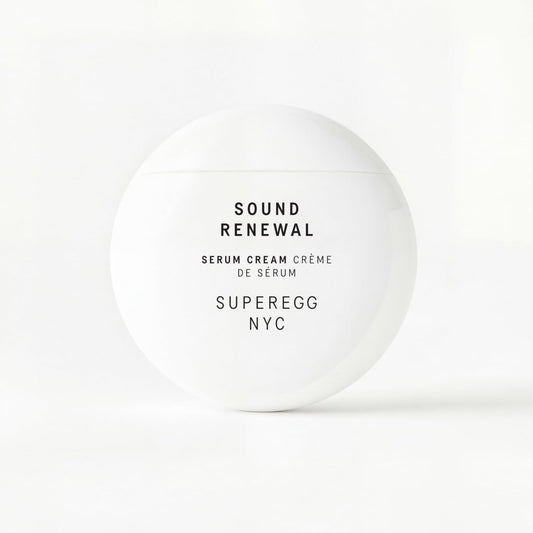 SUPEREGG Sound Renewal Serum Cream - Nourishing Formula with Panthenol & EGCG for Luminous Skin | 60 ML / 2 FL OZ