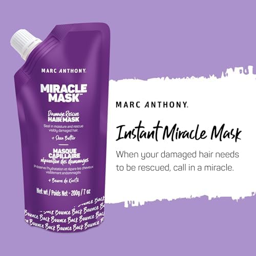 Marc Anthony Hair Mask - Deep Conditioning Treatment with Shea Butter & Avocado Oil | Nourishes Dry, Damaged Hair