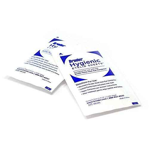 Bruder Hygienic Eyelid Micro Fine Individually Wrapped Untreated Sheets 35 Count Box