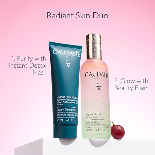 Caudalie Beauty Elixir Face Mist: Toner That Tightens Pores + Reduces Dullness + Sets Makeup - 30 mL