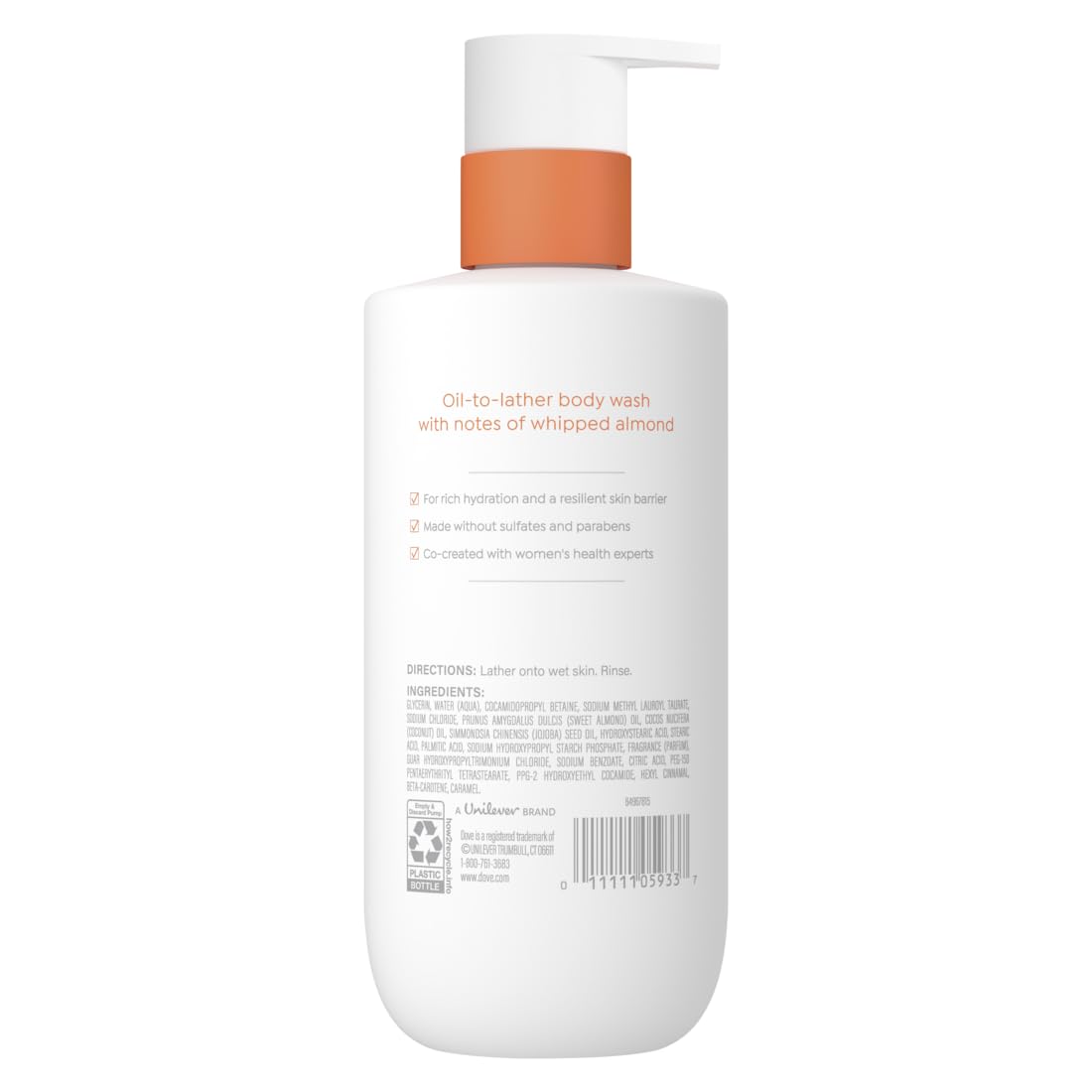 Dove Shower Body Oil Wash - Ultra-Moisturizing Formula for Dry & Itchy Skin | 14.2 oz