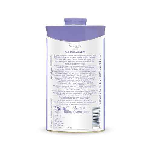 Yardley English Lavender Perfumed Talc | 250g (8.81 Ounce) | Pack of 1