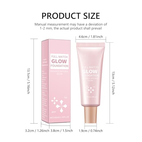 Natural Glow Illuminator Glotion - Hydrating, Long-Lasting Highlighter for Face & Body with Sheer to Light Buildable Coverage and Radiant, Sun-Kissed Look, 1.35 fl oz (#2 Light, 1 Piece)