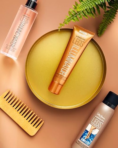 Sally Hansen Airbrush Legs®, Leg Spray-On Makeup, Tan Glow, Easy Application, Flawless Looking Legs, Water Resistant, Transfer Proof