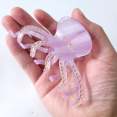 Big Octopus Hair Clips,Cellulose Acetate Hair Clips,Small Claw Clips for Girl,Hair Accessories