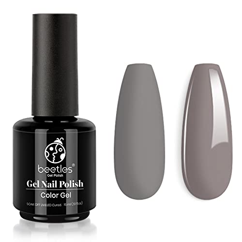Beetles Sage Green Gel Polish - Misty Sage 15ML/0.51Fl Oz, Green Gel Nail Polish, Soak Off UV LED Lamp Pastel Nails Art, Long-Lasting Manicure Salon Home Easter Spring Day Nails