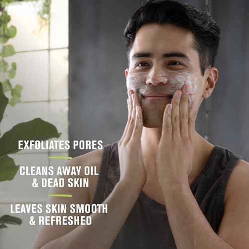 Every Man Jack Gentle Exfoliating Face Scrub For Men- Exfoliate Away Dead Skin, Moisturize, and Revive Tired Skin with Jojoba Beads, Hyaluronic Acid, and Caffeine - 4.2 oz Men¡¯s Face Scrub -Twin Pack