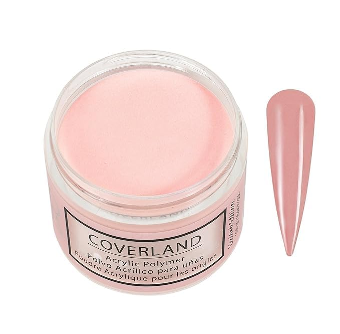 Coverland Acrylic Nail Dip Powder - "Addicted" 3.5oz | Professional Long-Lasting, Bubble-Free Formula for French Manicure