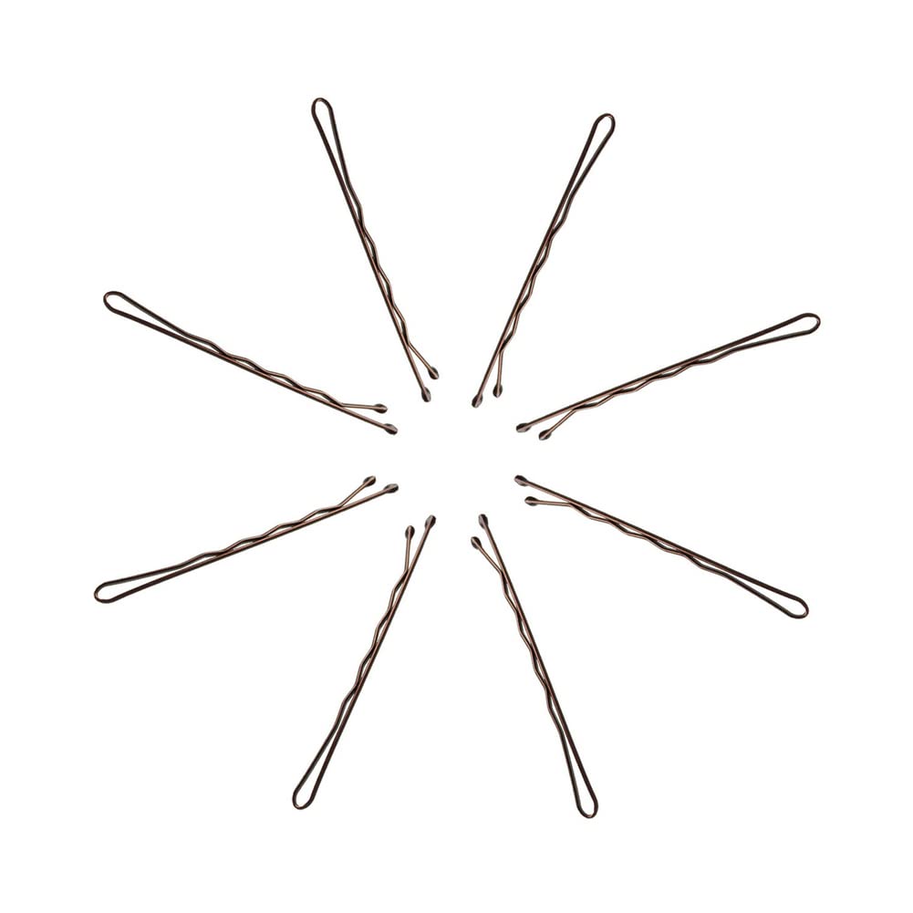 YINGFENG 220pcs 2.76 Inch Large Brown Bobby Pins for Women, Jumbo Long Pins with Box, Reusable Non Slip Big Pins Great For Thick Hair