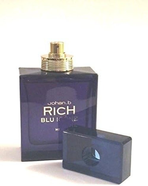 Rich Blu Icone by Johan.B - 3 Oz EDT Spray for Men | Fresh & Invigorating Fragrance