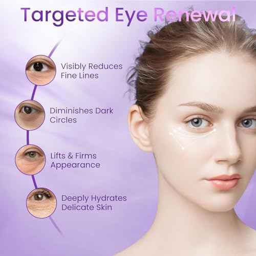 Retinol Eye Cream for Dark Circles and Puffiness, Hydrating Under Eye Cream for Dark Circles, Anti Aging Dark Circle Eye Cream for Fine Lines, Wrinkles, Firming Eye Contour, 1.06 oz