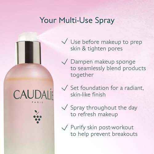 Caudalie Beauty Elixir Face Mist: Toner That Tightens Pores + Reduces Dullness + Sets Makeup - 30 mL