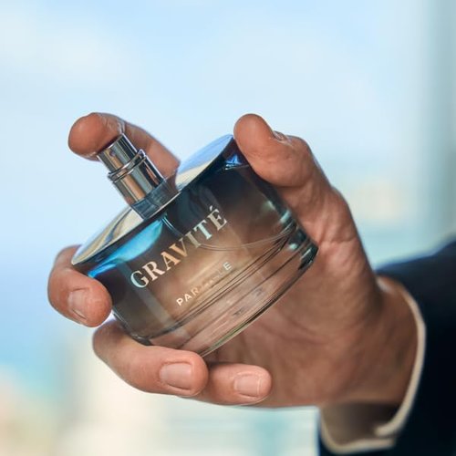 Particle Gravité Cologne Spray for Men, Long Lasting Fresh Scent, Men's Perfume Woody Citrus Fragrance, Notes of Pepper, Rosemary, Grapefruit, Cedar, Cashmere & Musk, 3.38 FL OZ Bottle