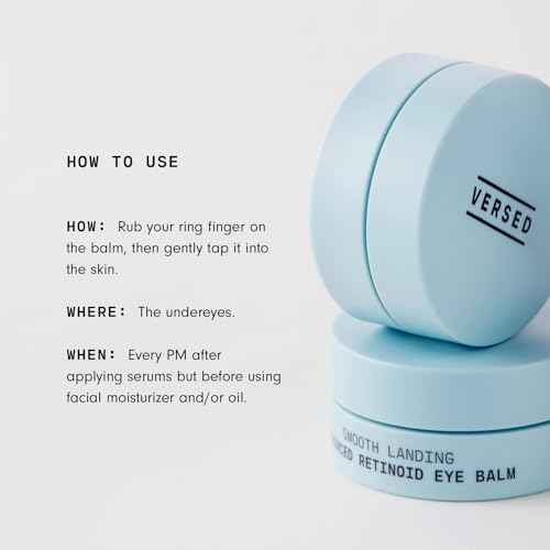 Versed Smooth Landing Advanced Retinoid Eye Balm - Anti-Aging Eye Cream with Granactive Retinoid for Crow's Feet, Under Eye Bags & Dark Circles - Nightly Moisturizing Eye Firming Cream (0.42 oz)