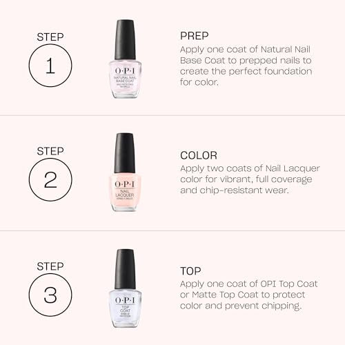 OPI Nail Lacquer Koala Bear-y | Opaque Bright Pink Crème Chip Resistant Nail Polish | Vegan, Fast Drying, Streak Free