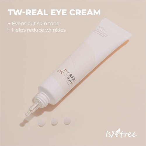 IsNtree TW-REAL Eye Cream - Hydrating Korean Formula for Dark Circles & Fine Lines | 30ml