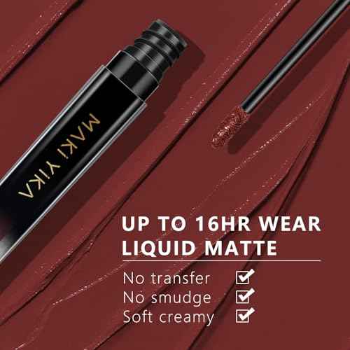 Brown Nude Lipstick for Women Color Stay Long Lasting Lipsticks, No Smudge Matte Liquid Lipstick Transferproof Waterproof Lip Stick, DINNER TIME