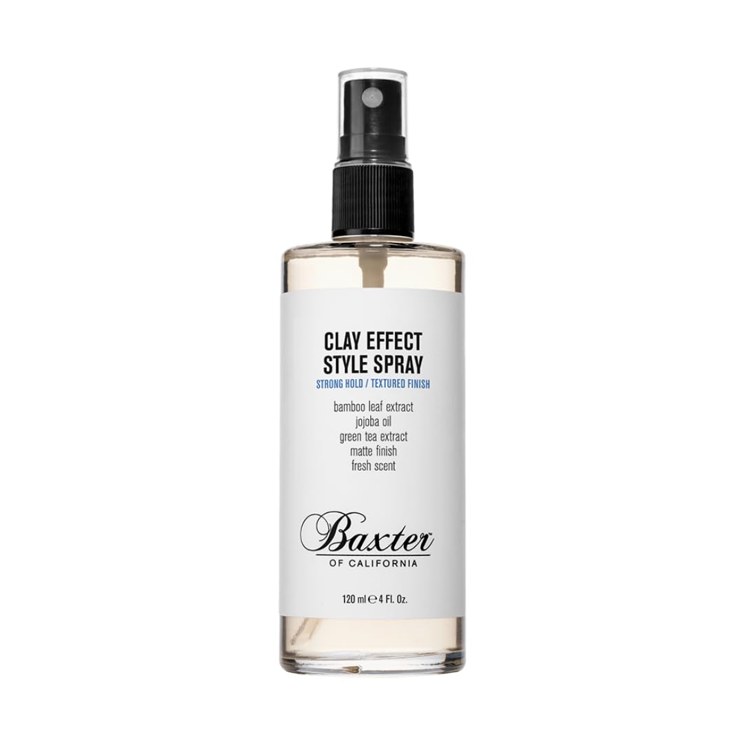 Baxter of California Clay Effect Spray for Men - Strong Hold Hair Styler with Textured Finish