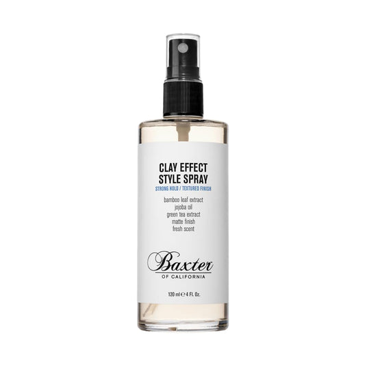 Baxter of California Clay Effect Spray for Men - Strong Hold Hair Styler with Textured Finish
