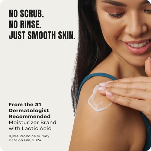 AmLactin Daily Nourish Therapeutic Body Lotion for Dry Skin - No-Scrub Exfoliator and Moisturizer - AmLactin 12% Lactic Acid Lotion, 7.9 oz (Packaging May Vary)