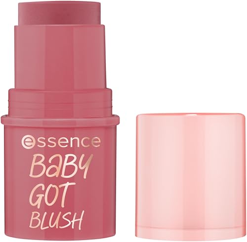 essence | Baby Got Blush (10 | Tickle Me Pink) | Easy to Apply & Blend Pigmented Cream Blush Stick | Vegan & Cruelty Free | Free From Gluten, Parabens, & Microplastic Particles