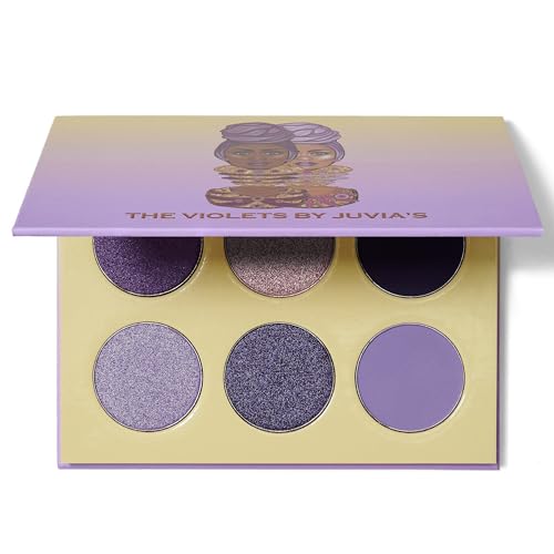 Juvia's Place The Violets Eyeshadow Palette - Professional & Pigmented Eye Makeup, Flawless Finish, Soft & Natural or Complete Glam, Shades of 6