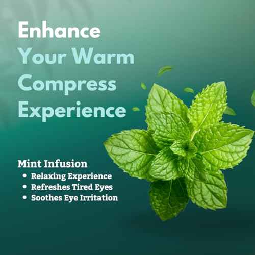 TearRestore EyeRelax Stye Eye Relief | Mint-Infused Heated Eye Mask & Steam Warm Compress for Overnight Eye Comfort & Dry, Tired Eyes | Self-Heating Moist Heat Mask (10 Count)