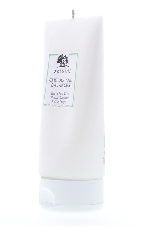 Origins Checks and Balances Frothy Face Wash - Gently Cleanses All Skin Types with Mint