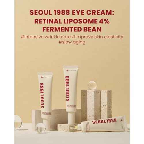 KSECRET SEOUL 1988 Retinal Eye Cream ? Formulated with Advanced Retinal Liposome 4% and Fermented Bean for Dark Circles and Fine Line Care | Korean Skincare, 30ml / 1.01 fl oz