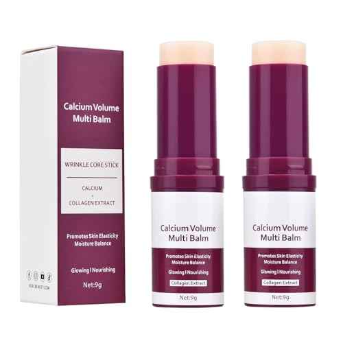Calcium Multi Balm Stick,Cemenrete Calcium Volume Multi Balm,Anti Wrinkle,Sagging,Moisturing Hydrating,Firming Skin,Suitable for Eyes, Neck, Face-2 PCS