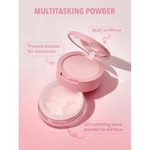 SHEGLAM Insta-Ready Face Powder Loose Under Eye Setting Powder-Bubblegum