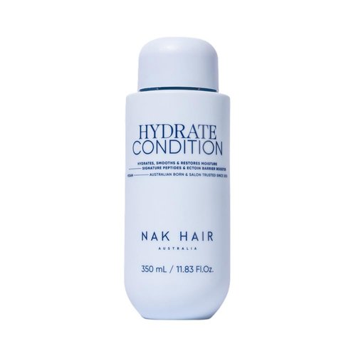 NAK Signature Hydrate Conditioner - Moisturizing Formula for Smooth, Restored Hair | 350ml with Coconut Oil & Peptide Complex