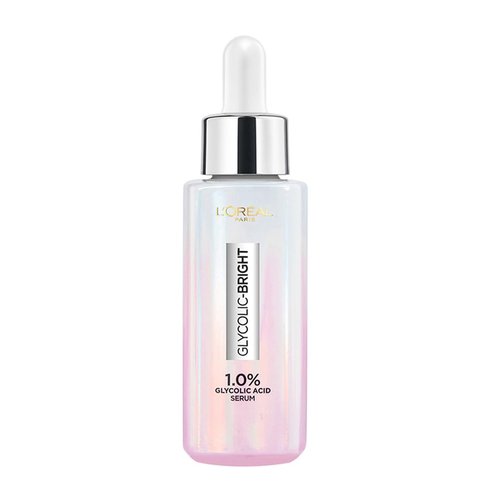L'Oreal Paris Brightening Serum - 1% Glycolic Acid & 2% Niacinamide for Even Skin Tone | 15ml (0.52 oz)